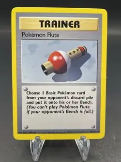 Pokemon Flute 086/102 Base Set Regular LP/MP - Image 1