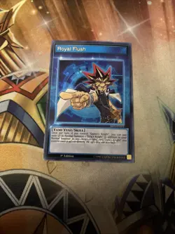 Yugioh! Royal Flush - SBLS-ENS04 - Super Rare - 1st Edition Near Mint, English - Image 1