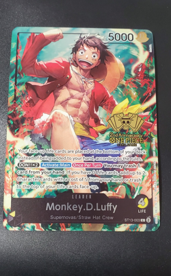Monkey.D.Luffy (2nd Anniversary Tournament) ST13-003 One Piece Promotion... - Image 1