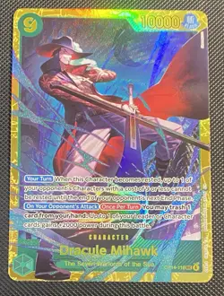 ONE PIECE OP14-119 THE AZURE SEA'S SEVEN DRACULE MIHAWK SECRET RARE SEC - Image 1