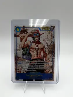 One Piece Carrying on His Will Portgas D Ace Alt Art OP13-119 SEC - Image 1