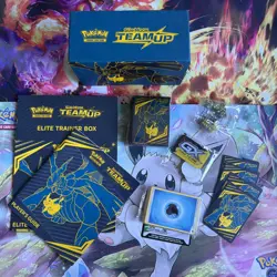 Pokemon EMPTY Team Up Elite Trainer Box ETB - Card Storage - Pikachu & Zekrom - Image 1