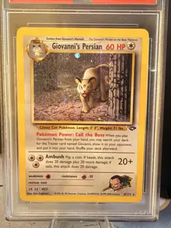 PSA 8 Giovanni’s Persian 8/132 Holo 2000 Gym Challenge Vintage Pokemon Card - Image 5