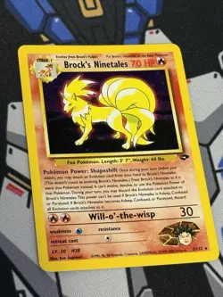 Pokemon TCG Brock's Ninetales Gym Challenge Holo Card 3/132 2000 - Image 2