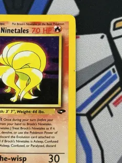 Pokemon TCG Brock's Ninetales Gym Challenge Holo Card 3/132 2000 - Image 4