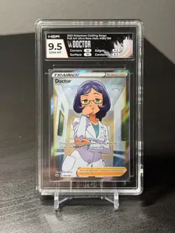 Pokemon TCG Doctor Full Art (190/198) - Chilling Reign HGA Graded Slab Card - Image 1