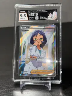 Pokemon TCG Doctor Full Art (190/198) - Chilling Reign HGA Graded Slab Card - Image 3