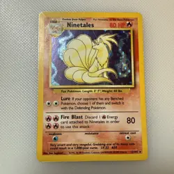 Ninetales 12/102 Holo Base Set - Pokemon Card - LP Ungraded Raw - Image 1