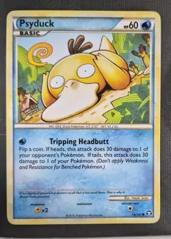 Psyduck 74/102 - NON-HOLO - COMMON - TRIUMPHANT - 2010 Pokemon Card - LP - Image 1