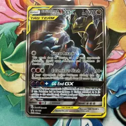 Pokemon TCG Garchomp & Giratina GX SM193 Sun & Moon Promo Card NM/M Condition - Image 1