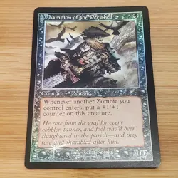 1x Champion of the Perished, Retro Frame Foil, Secret Lair Bonus Card Off Center - Image 1