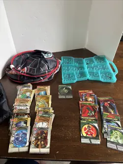 Lot of 59 Bakugan Battle Brawlers Cards 34 Magnetic 25 Non-magnetic Cards Only - Image 1