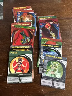 Lot of 59 Bakugan Battle Brawlers Cards 34 Magnetic 25 Non-magnetic Cards Only - Image 4