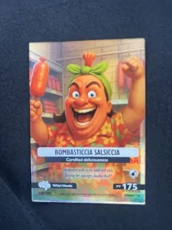 Panini Italian Brainrot TCG Card Bombasticcia Salsiccia 135/150 English Edition - Image 2