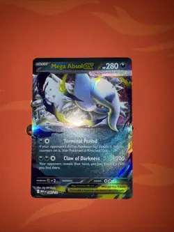 Pokemon TCG Mega Absol EX Holo Double Rare Card 086/132 Me01: Mega Evolution - Image 1