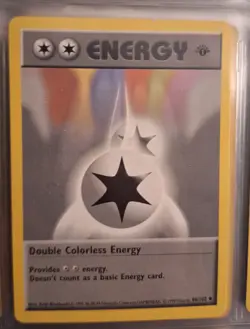 Pokemon TCG Double Colorless Energy Base Set Regular Card 096/102 Shadowless NM - Image 1