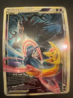 Pokemon TCG Darkrai And Cresselia Legend JUMBO Card HGSS Triumphant MP - Image 1