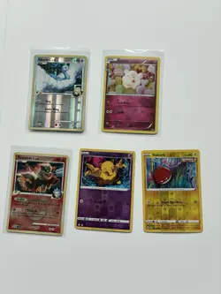 Pokemon TCG Lot Of 5 Old Reverse Holo Cards - Image 1