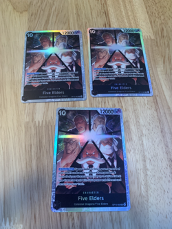 Five Elders OP13-082 X3 Carrying On His Will Foil One Piece Card Game three 3 - Image 1
