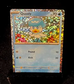 Quaxly 003/015 McDonald's 2023 Holo Promo Pokemon Card - Image 1