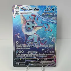 Jumbo Vaporeon VMAX SWSH182 NM 2021 Oversized Pokemon Card Premium Collection - Image 1