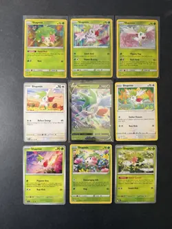 9 Shaymin V Pokemon Card Collection Holo Rare SWSH SV Ultra Rare PTCG A4 - Image 1