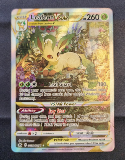 Pokemon TCG Leafeon VSTAR GG35/GG70 Crown Zenith: Galarian Gallery Holo Card - Image 3