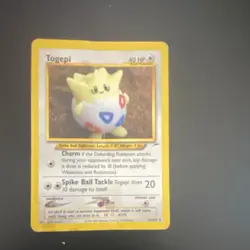 Pokemon Togepi Regular Card 56/105 Neo Destiny 40 HP Uncommon Unlimited - Image 1