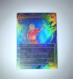 Aang, at the Crossroads (Borderless) - Avatar: The Last Airbender (TLA) Foil NM - Image 2