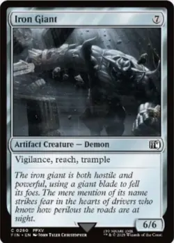 Iron Giant Light Play, English Magic the Gathering MTG Final Fantasy - Image 1