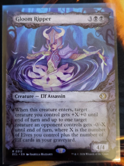 Magic the Gathering - Gloom Ripper - Lorwyn Eclipsed - Fable Frame - MTG - Image 1