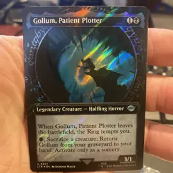 MTG Gollum, Patient Plotter *SHOWCASE SURGE FOIL* The Lord of the Rings 0801 NM - Image 1