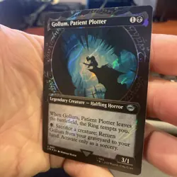 MTG Gollum, Patient Plotter *SHOWCASE SURGE FOIL* The Lord of the Rings 0801 NM - Image 3