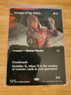 MTG Avenger of the Fallen (Borderless) 0337 Tarkir: Dragonstorm M/NM Free UK P&P - Image 1