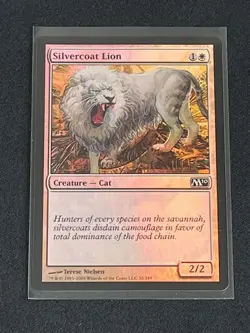 Silvercoat Lion Foil M10 Magic The Gathering - Image 1