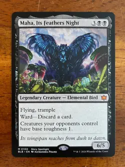 Maha, Its Feathers Night - Pack Fresh NM - Bloomburrow MTG: Magic the Gathering - Image 1