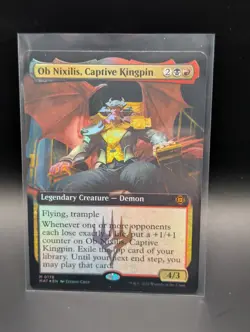 MTG - Ob Nixilis, Captive Kingpin - FOIL EXTENDED ART - MAT #176 - Mythic - NM - Image 1