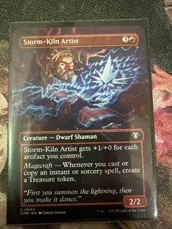 Storm-Kiln Artist (Borderless) Commander Masters Regular - Image 1