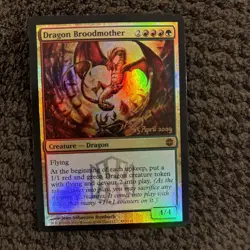 Dragon Broodmother Foil MTG Pre Release Promo NM - Image 1