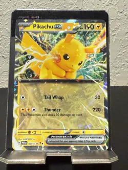 Pokemon TCG Pikachu EX Double Rare Holo Prismatic Evolutions Card 028/131 - Image 1