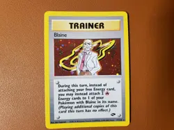 Blaine Gym Challenge Holo Rare Card 17/132 NM Pokemon TCG Trainer WOTC - Image 1
