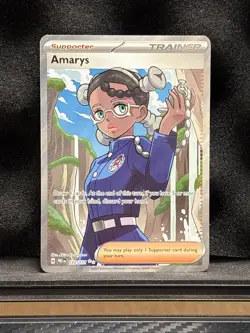 Amarys - 132/131 - Pokemon Prismatic Evolutions Full Art Ultra Rare NM - Image 1