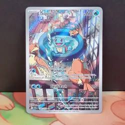 Squirtle 148/142 Scarlet and Violet Stellar Crown Illustration Rare Pokemon TCG - Image 1