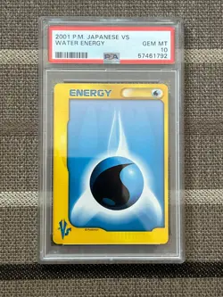 Pokemon Japanese VS Water Energy PSA 10 - Image 1