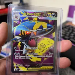 Mega Sharpedo ex #113 Pokemon TCG Pokemon Phantasmal Flames Full Art Holo Rare! - Image 1