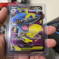 Mega Sharpedo ex #113 Pokemon TCG Pokemon Phantasmal Flames Full Art Holo Rare! - Image 3