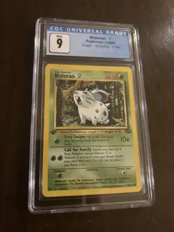 1999 POKEMON JUNGLE 1ST EDITION #57 - NIDORAN CGC 9 - Image 1