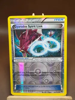 HP POKEMON GYARADOS SPIRIT LINK 101/122 REVERSE HOLO TRAINER BREAKPOINT - Image 1