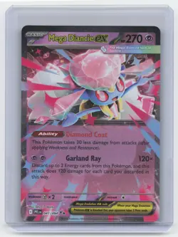 2025 Pokemon Mega Diancie Ex 041/094 Holo- Mega Battle Deck English - Image 1
