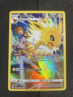 Pokemon TCG Jolteon TG04/TG30 Brilliant Stars Trainer Gallery Art Rare LP B - Image 1